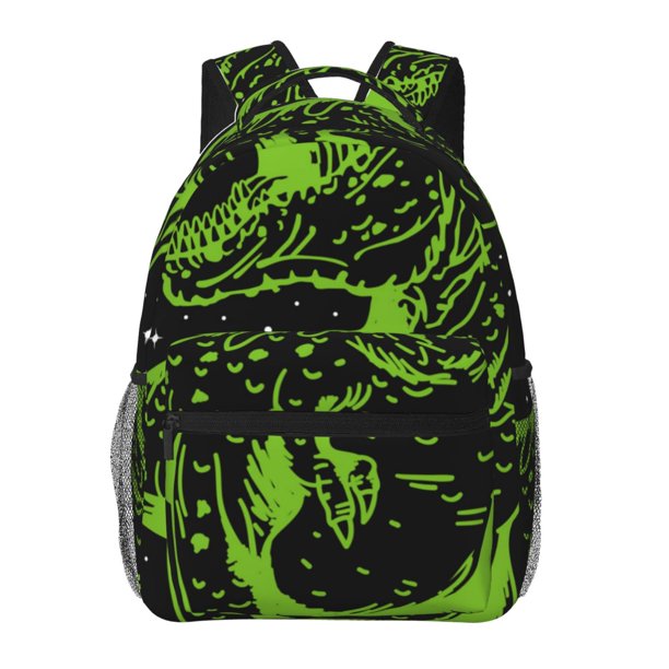 Easygdp DINOSAUR IN SPACE Mochila Ergonómica Versátil para Laptop - Múltiples Bolsillos, Correas Ajustables, Unisex para Escuela, Viajes y Actividades al Aire Libre-One Size