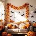 thumbnail image 5 of chaungfeng Artificial Maple Leaf Garland,79" Halloween Thanksgiving Foliage Hanging Vines - Fake Ivy,for Wedding Party Garden,Home,Dining Table Decoration,Wall,Fireplace, 5 of 8