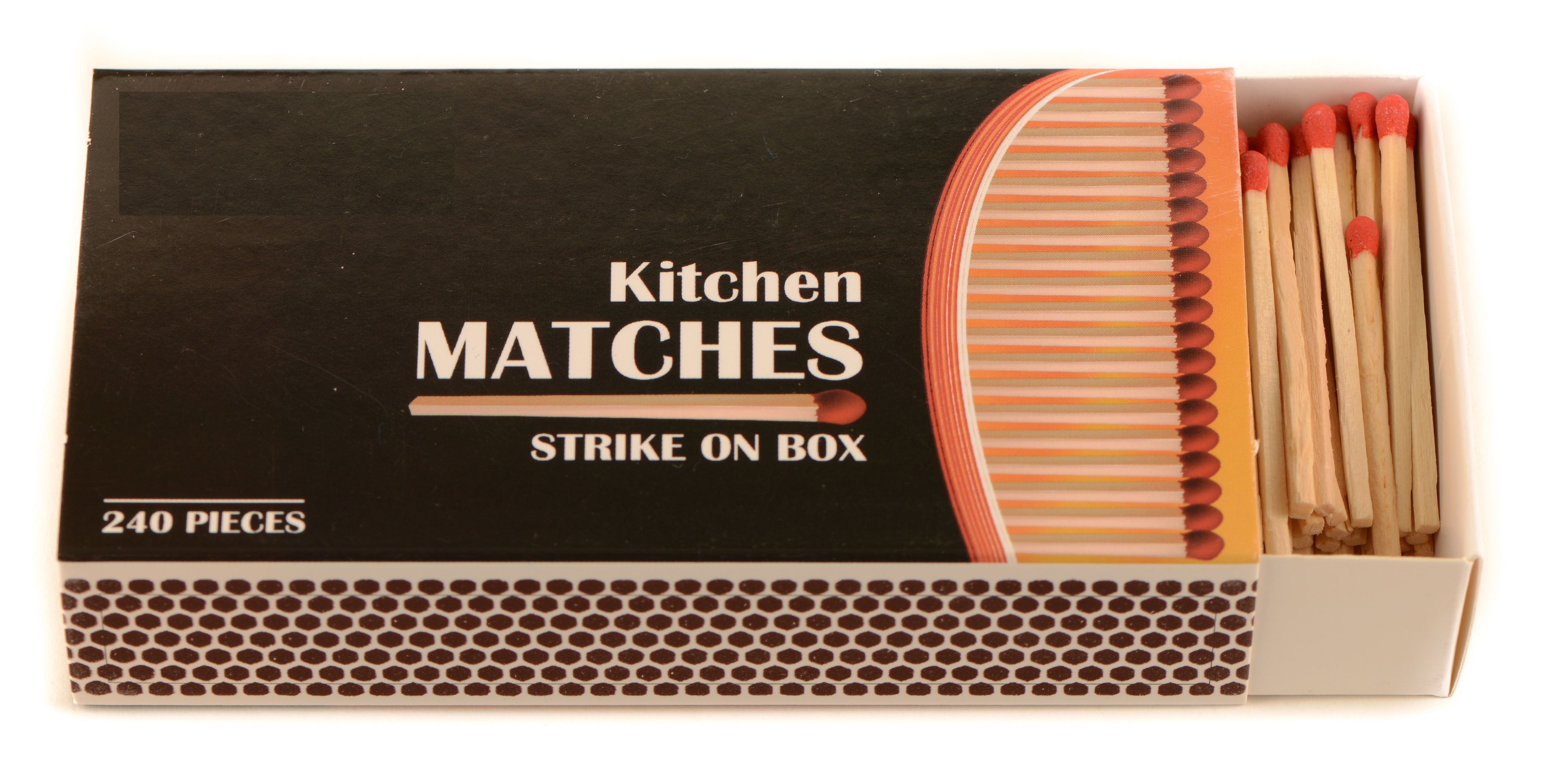 30 Pack] Wooden Strike on Box Matches - 240 Count Per Box
