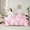 Pink, variant on Castle Fairy Safari Tiger Wildlife Twin Bedding Sets 7-Piece for Children Teens Adults,Jungle Animal Bedding Comforter Set Microfiber,Starry Sky Moon Breathable Sheet Sets,Microfiber Bedroom Decor