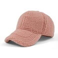 thumbnail image 3 of Roncen Winter Baseball Cap for Women Lamb Wool Solid Color Warm Baseball Cap for Outdoor Travel, 3 of 3