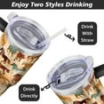 thumbnail image 3 of 30 oz Horse Tumbler With Handle and Straw, 30oz Insulated Stainless Horse Tumbler Coffee Travel Mugs Cup Water Bottle Horse Lovers Gifts for Women Girls, 3 of 6