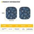 thumbnail image 3 of Jeiento Blue Sea Turtle Car Windshield Sun Shade 2 Pack Sunshade for Car Windshield Front Window Auto Sun Shield Covers Automotive Interior Accessories to Keep Your Vehicle Cool, 3 of 7