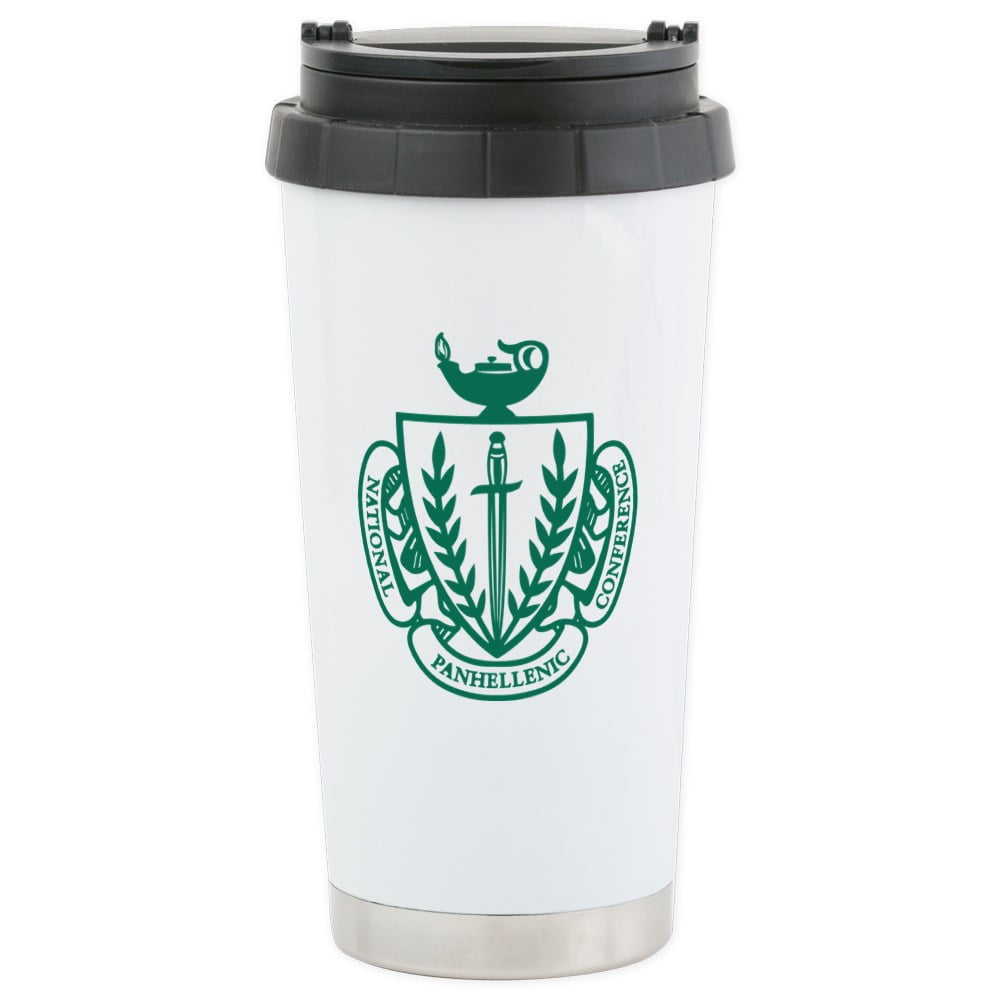 CafePress NPC Coat Of Arms Stainless Steel Travel Mug Stainless Steel Travel Mug, Insulated 16 oz. Coffee Tumbler by