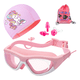 thumbnail image 1 of "Kit 5en1 Googles De Niños Y Niñas Accesorios Para Natación Malubero, Rosa", 1 of 5