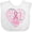 AA-White, variant on Inktastic Breast Cancer Awareness Heart Words Boys or Girls Baby Bib