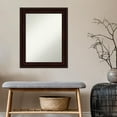 thumbnail image 5 of Amanti Art Coffee Bean Brown Framed Non-Beveled Bathroom Vanity Wall Mirror - 23 x 29 in, 5 of 10