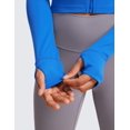 thumbnail image 4 of Campera Cropped CRZ YOGA Butterluxe con Agujeros para los Pulgares Azul, 4 of 4