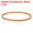 Orange 15.6", variant on Uxcell 4 Packs Orange Sewing Machine Belts MB-370 Motor Drive V Belt 14.6" Outside Circumference