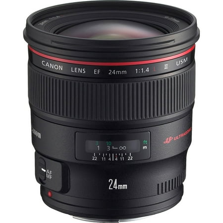 Canon - EF24mm F1.4L II USM Wide-Angle Lens for EOS DSLR Cameras - Black