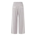 thumbnail image 4 of WILLBEST Pantalones Deportivos Holgados y Anchos para Mujer, con Cintura Alta Elástica y Cordón Ajustable, Ideales para Entrenamiento y Ocio. Extra Grande, 4 of 6