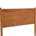thumbnail image 3 of Allora Mid-Century Solid Wood/Wood Veneer/MDF Full Platform Bed in Oak, 3 of 7