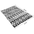 thumbnail image 4 of Black Geometric Triangle Gear Pattern Blanket,Comfortable Soft Flannel Throw Blanket,All Season,Warm Lightweight Blankets for Sofa Bed Couch Living Room Chair,40"x50", 4 of 4