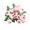 Multicolor, variant on Vintage Small Rose Artificial Bouquet Multicolor Silk Fake Flowers with Filler Leaves DIY Floral Decor for Bridal Bouquet Bedroom Office Decoration