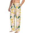 thumbnail image 6 of Sigee Banana With Leaves print Men's Pajama Pants Lounge Sleep Bottoms with Elastic Waistband and Pockets-Large, 6 of 6