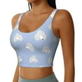 thumbnail image 2 of Xecao Cute Poodle Dog for Sports Bra with Removable Pads, Crop Tank Top Design, Women's Longline Sports Bra - Non-Wired - Medium, 2 of 9