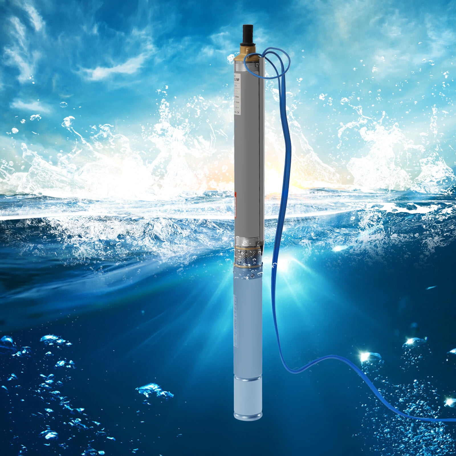 Submersible Pumps 3inch OD Pipe 110V/60HZ 0.37KW 0.5HP Stainless Steel well pump