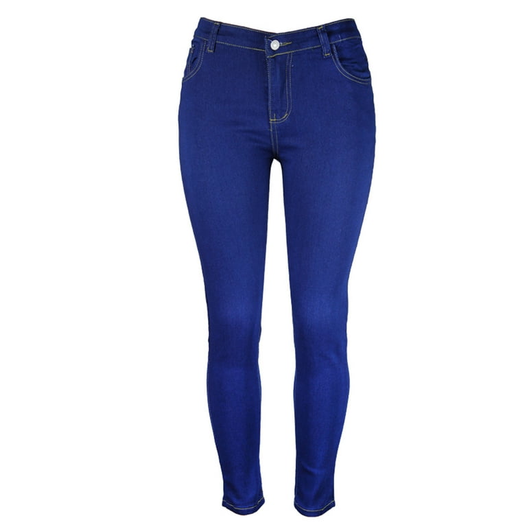Gubotare Jeans For Women Stretch Super High Waisted Stretchy Skinny Jeans  for Women,Blue 5XL