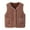 A02-Khaki, variant on Towmus Girls Fleece Vest Sleeveless Button Down Sherpa Jacket Cute Solid Color Outerwear with Pockets for Toddler & Kids, White, 9-13 Years