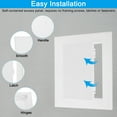 thumbnail image 4 of Uxcell 7x7 inch Removable Hinged Access Panel ABS Plumbing Access Doors Easy Wall Hole Cover White, 4 of 6