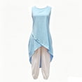 thumbnail image 2 of TaTaai Womens Two Piece Set Sleeveless Crew Neck Top with Straight Leg Pants Solid Soft Breathable Casual Lounge Outfit Gift, 2 of 6