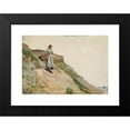 thumbnail image 2 of Winslow Homer 14x11 Black Modern Framed Museum Art Print Titled - Girl Carrying a Basket (1882), 2 of 5