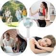 thumbnail image 4 of MOQIN Mini Portable Fan, Powerful Handheld Fan, Cute Design 3 Speed Personal Small Desk Fan, Lightweight Makeup USB Rechargeable Fan for Stylish Girl Women Travel Indoor, 4 of 7
