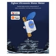 thumbnail image 3 of Tuya Zigbee Smart Ultrasonic Water Meter Dn25Mm Lcd Display Ip68 Works Water Quantity Flow Consumption Measurement,1set * Ultrasonic water meter, 3 of 9