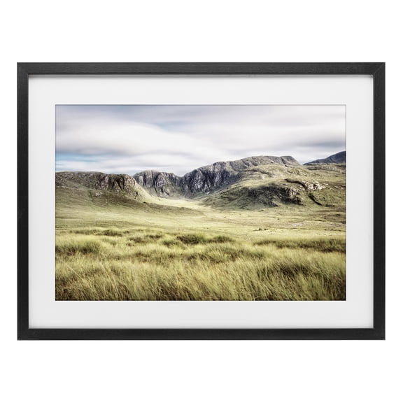 Stupell Industries Irish Countryside Hills Black Framed Print Under Glass, design by Andy Amos