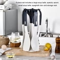 thumbnail image 3 of Bearachild Juego de 6 unidades de estante de almacenamiento colgante con mango de plástico para cocina de silicona, herramienta para hornear en Cocina y Comedor Bearachild HA064178-00B, 3 of 6