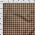 thumbnail image 3 of oneOone Cotton Poplin Twill Brown Fabric Check Dress Material Fabric Print Fabric By The Yard 56 Inch Wide, 3 of 4