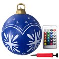 thumbnail image 3 of Bolas navideñas inflables de 24 pulgadas con luces, decoraciones navideñas para exteriores, bolas navideñas gigantes de PVC de 60 cm, decoración navideña, 3 of 5