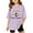 Purple, variant on 2025 T Shirts for Girls Tops Girl Promoted To Big Sister Going To Be Big Sis Short Sleeve Birth Announcement （3 14years） Athletic Tops Tees