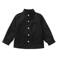 thumbnail image 2 of Yiyuu Toddler Boys Long Sleeve Button Down Shirt Unisex Casual Cotton Shirt, Sizes 2-3, 2 of 5