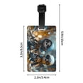 thumbnail image 4 of Luggage Tags for Suitcases, Cute Skeletons Figurines Leather Bag Luggage Tags ID Label Tags Privacy Protection Travel Bag Labels, 4 of 6