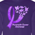 thumbnail image 4 of Inktastic Pancreatic Cancer Awareness Ribbon and Butterflies Long Sleeve T-Shirt, 4 of 5