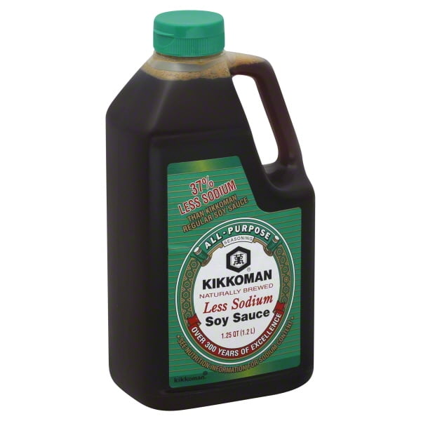 Kikkoman Less Sodium Soy Sauce, 40 oz
