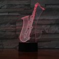 thumbnail image 2 of Saxophone 3d Led Night Light Bedroom Table Lamp Color Changing, 2 of 2