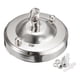 thumbnail image 1 of Lámpara de techo con forma de rosa, lámpara de techo con gancho de hierro, lámpara de techo, lámpara colgante de techo, disco plata, 1 of 7