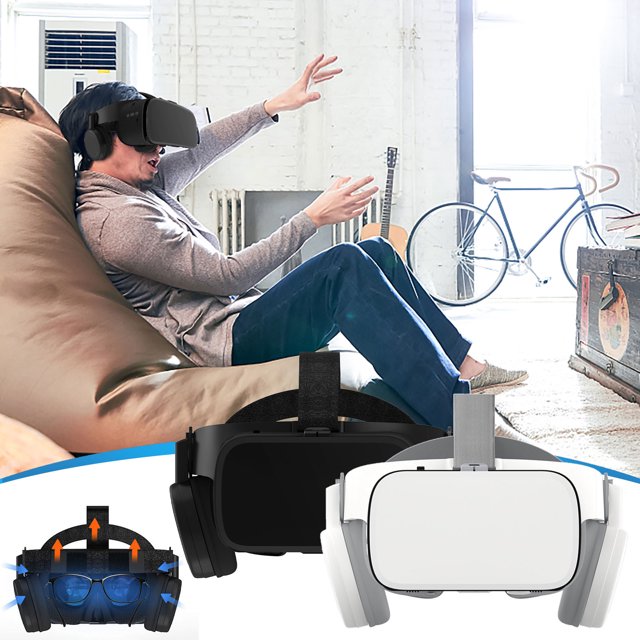 Viflosae Savings Vr Headset For And Android Phones Virtual Reality Glasses With Wireless Headset Goggles For Imax Movies And Games With Remote Control Save 5% on vitamins & supplements