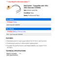 thumbnail image 2 of Bulb Socket - Compatible with 1994 - 2002 Chevy C3500HD 1995 1996 1997 1998 1999 2000 2001, 2 of 2