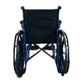 thumbnail image 2 of Manual Wheelchair Aluminum 24inch Rear Wheels Black/Blue, 2 of 3