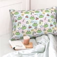 thumbnail image 4 of Balery Frog Wear Chef Hat Funda de Cojín Estampada, Regalos para Mujeres, Regalos de Amor para Ella, Regalos para Novia o Esposa, Funda de Almohada-16"x24", 4 of 6