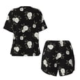 thumbnail image 2 of Sigee Rose Flowers for Sleepwear Casual Pjs with Pockets Women's Pajamas Sets Shorts 2 Piece Short Sleeve Lounge Sets XX-Large, 2 of 9