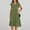 Green summer dresses, variant on Summer Dresses Womens Summer Dresses Sleeveless V-Neck Solid Mid-Length Sundresses For Women 2025 Simple for Festival Women Dresses