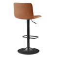 thumbnail image 5 of NPD Furniture Bruce PU Gaslift Bar Stool in Toasted Caramel (Set of 2), 5 of 13