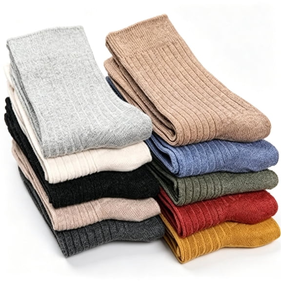 Women's Crew Socks Cotton Colorful Casual for Women 10 Pairs