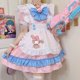thumbnail image 1 of Vestido Kawaii Kt de talla grande, disfraz de sirvienta Lolita, traje de Sanrio Y2K, falda de Hello Kitty, delantal gótico japonés para fiesta de Halloween, 1 of 4