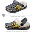 thumbnail image 3 of Drecage Little Kids Lined Clogs Toddler Winter Garden Shoes Bedroom House Slippers, 3 of 5