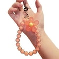 thumbnail image 1 of LYMAYTER Lanière de Poignet pour Femmes - Couleur Bonbon, Perles de Fleurs, 1 of 7